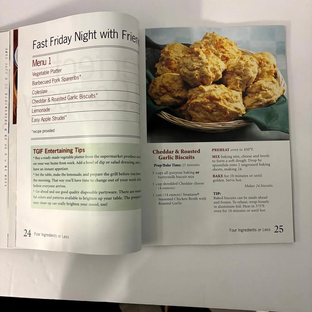 Campbell's 4 Ingredients or Less Cookbook 2006 Softcover Quick Easy Recipes